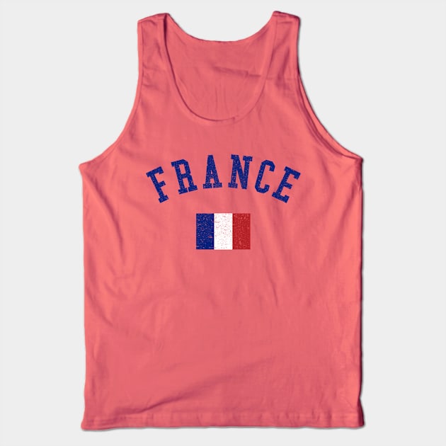 France Vintage Flag Tank Top by zurcnami